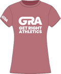 GRA Woman's Classic Tee-Dusty Rose/White