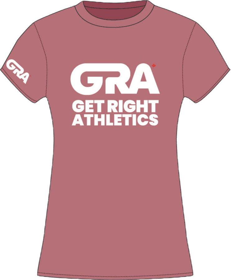 GRA Woman's Classic Tee-Dusty Rose/White