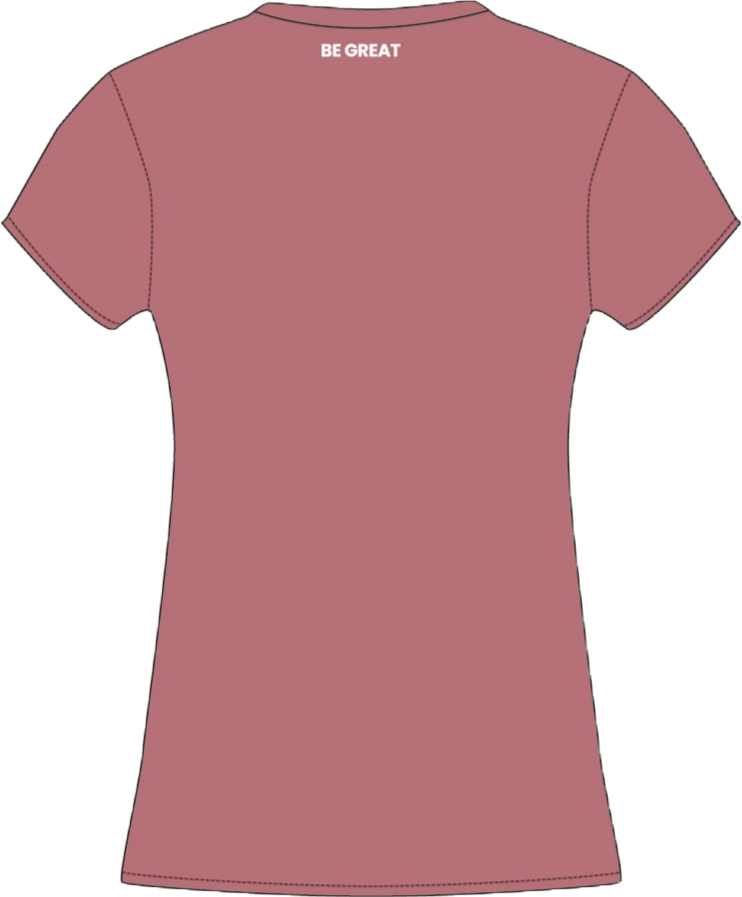GRA Woman's Classic Tee-Dusty Rose/White