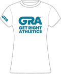 GRA Woman's Classic Tee-White/Teal