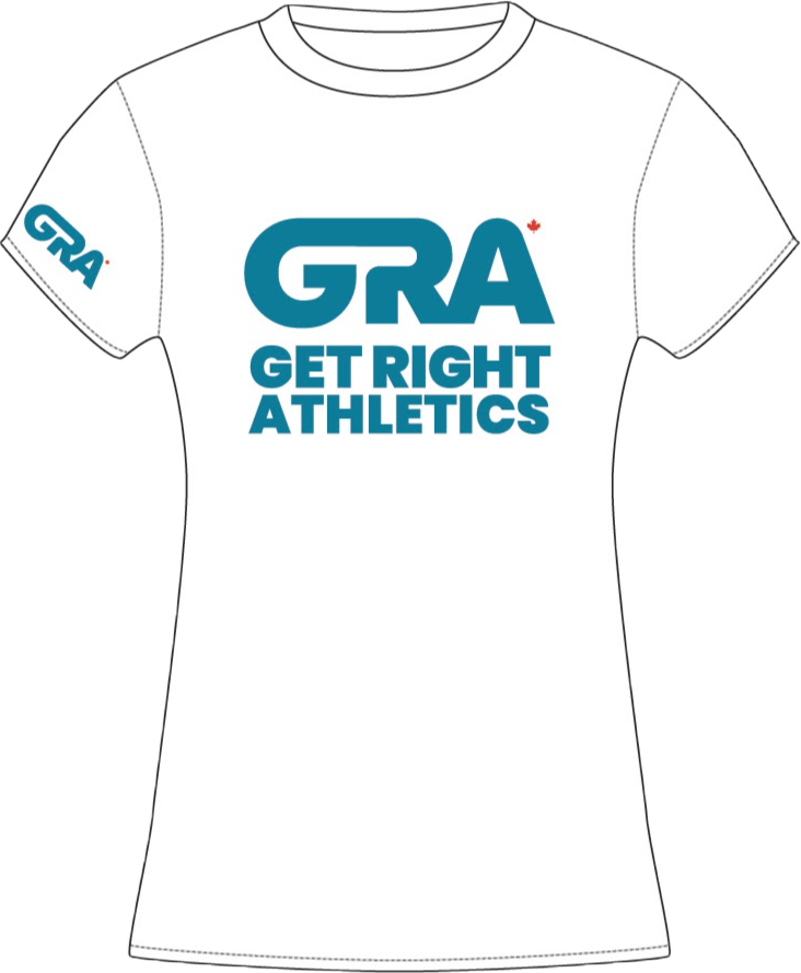 GRA Woman's Classic Tee-White/Teal